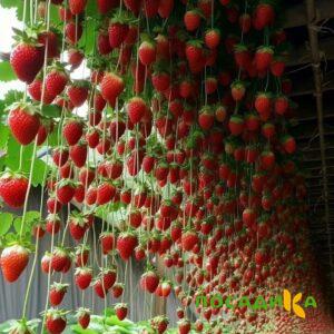 Клубника ампельная Анастасия купить по цене от 370р. в интернет-магазине «Посадика» с доставкой почтой в в Белоусовое и по всей России – [изображение №1].