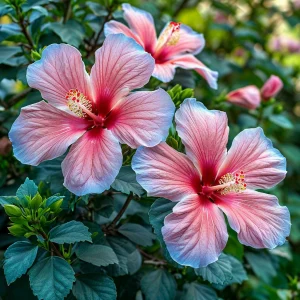 Гибискус садовый Тропикал Сан купить по цене от 293р. в интернет-магазине «Посадика» с доставкой почтой в в Белоусовое и по всей России – [изображение №1].