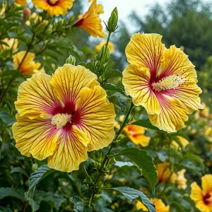 Гибискус Свит Соната купить по цене от 249р. в интернет-магазине «Посадика» с доставкой почтой в в Белоусовое и по всей России – [изображение №1].